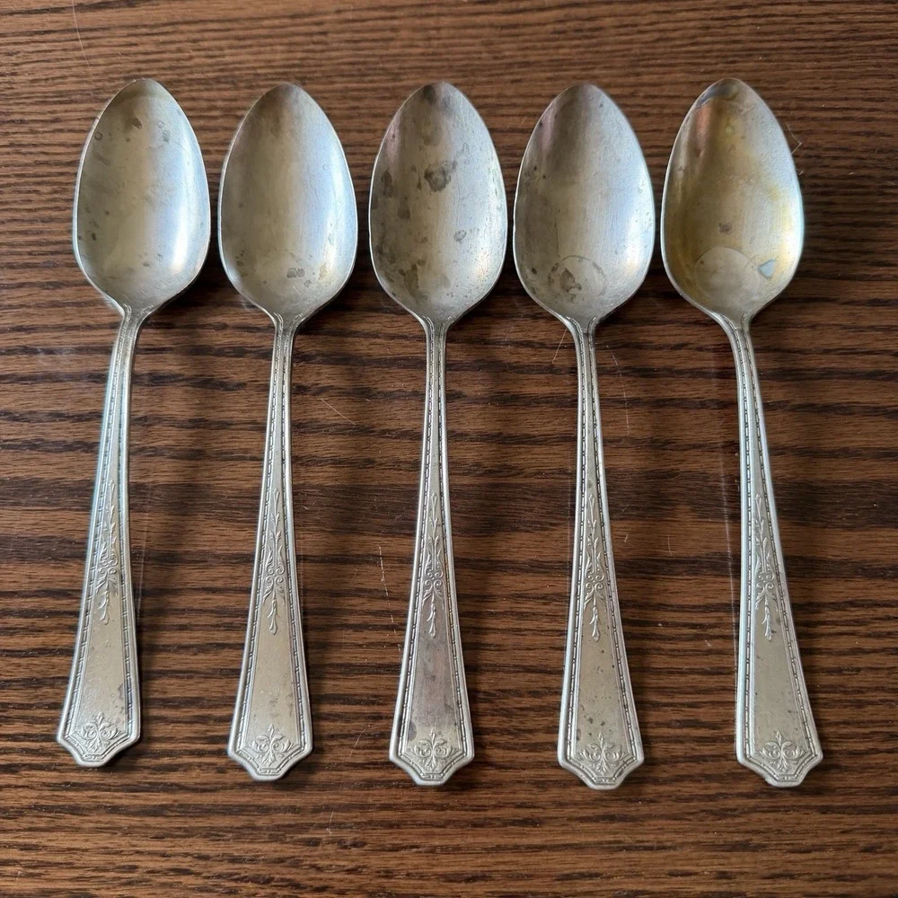 Vintage Simeon and George Rogers Co Oneida Oakland Tablespoon Serving 1929‎ (5)